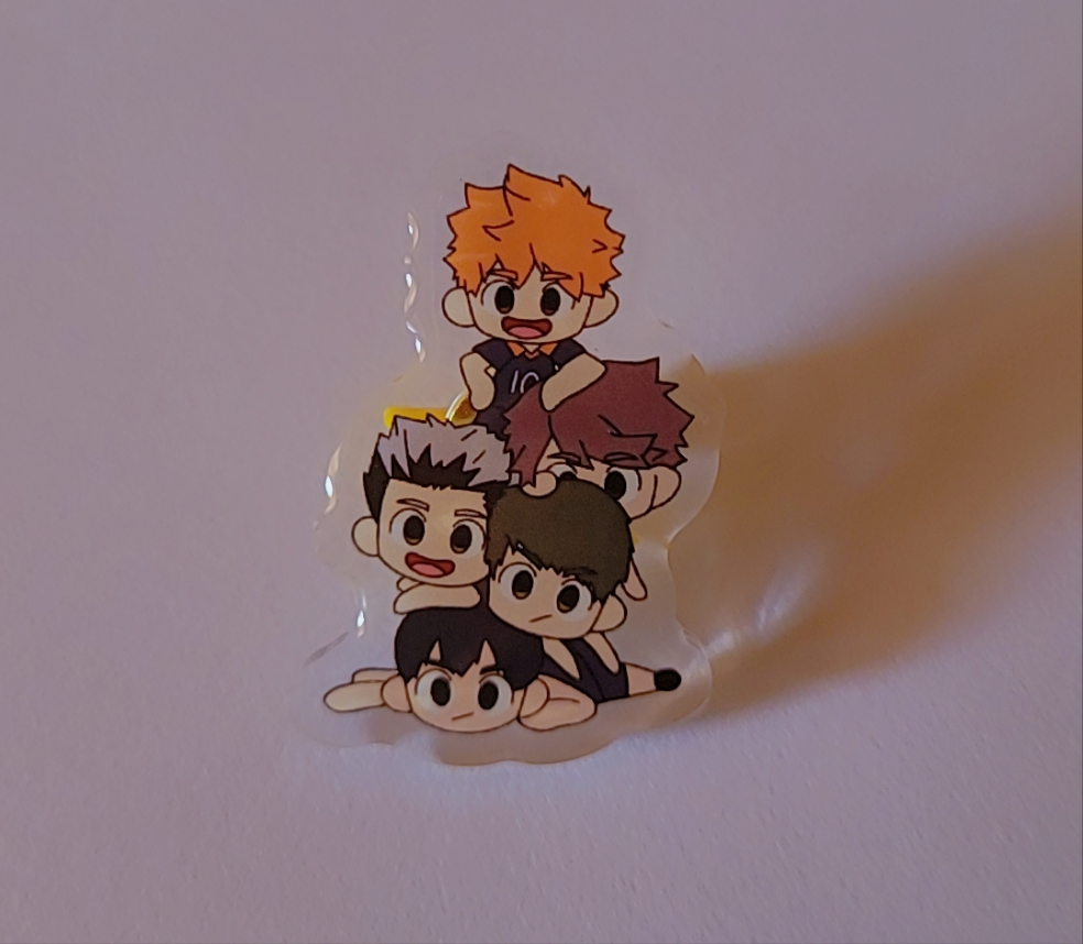 Haikyuu group acrylic pin