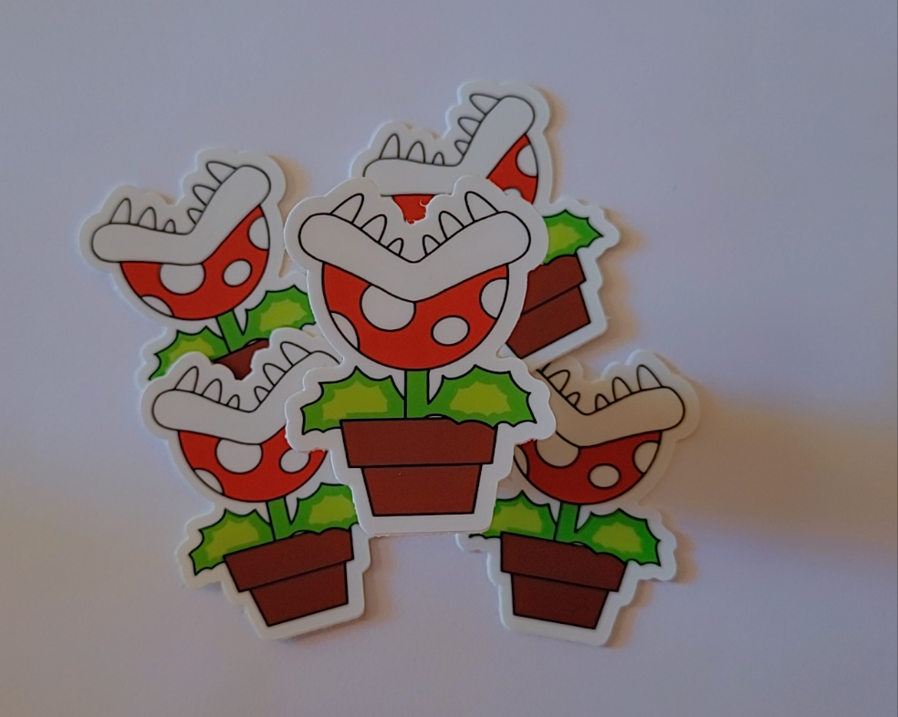 Pirahna plant sticker