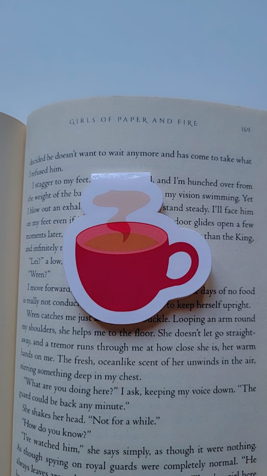 Coffe Cup Magnetic Bookmark