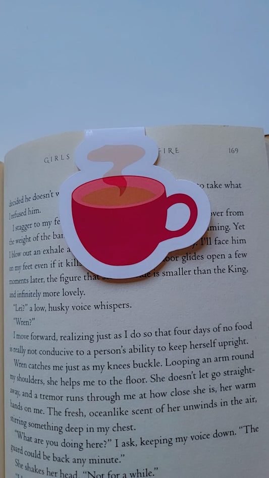 Coffe Cup Magnetic Bookmark