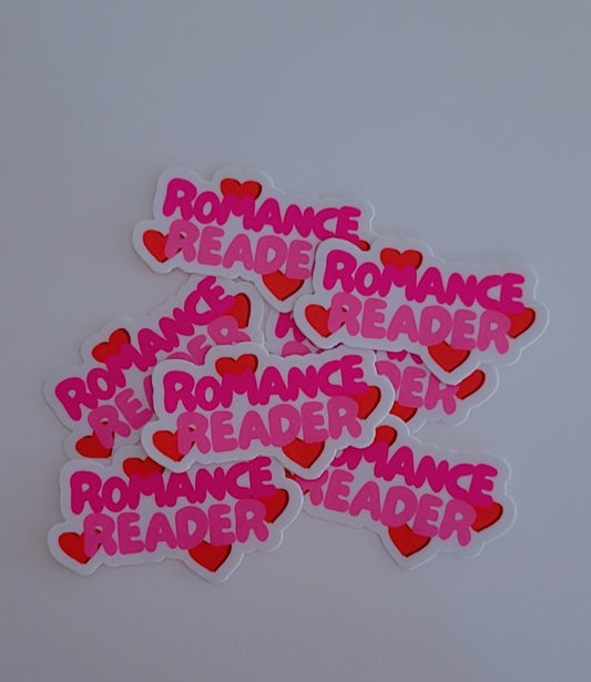 Romance reader sticker